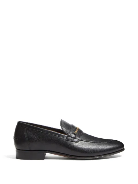Valentino Garavani VLogo signature kidskin moccasin Black YS0K73ZWD