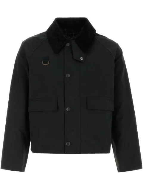 Barbour International shearling-collar jacket Black MCA0932MCA