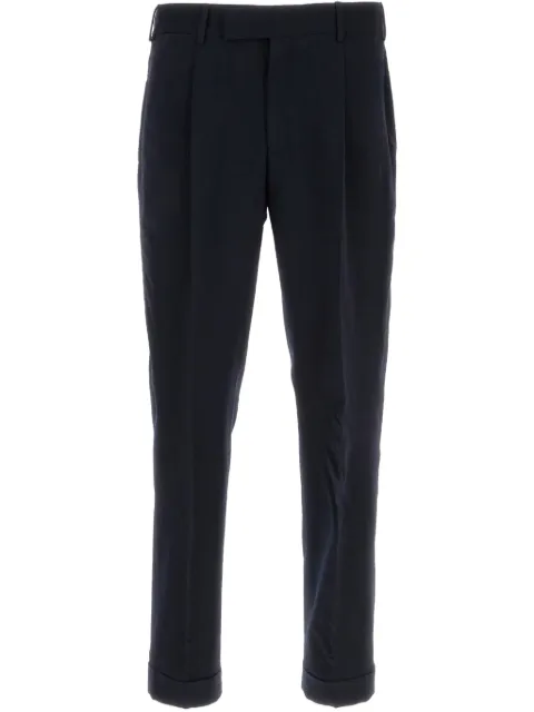 PT Torino textured-finish trousers Blue CORFZAZ40FWDZI50