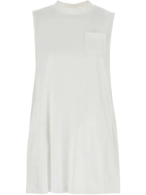 sacai pleated mini dress White 2507768