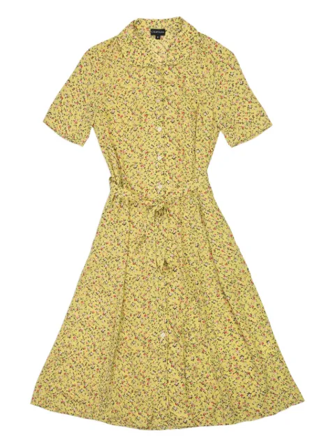 Callipygian floral-print midi dress Yellow 95CPN0009