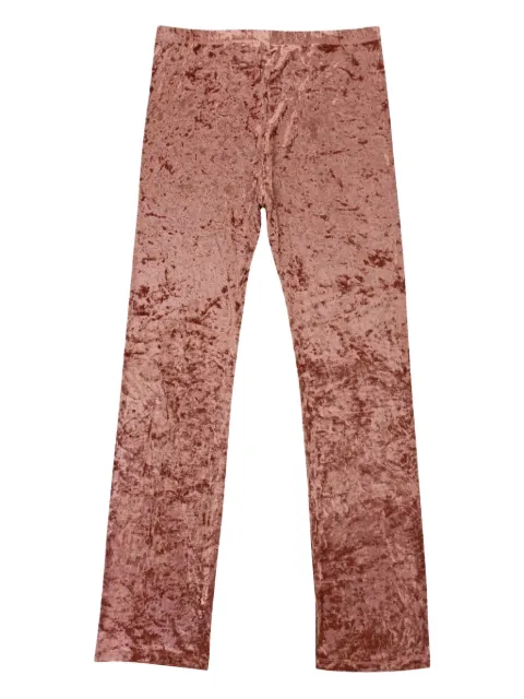 Callipygian crushed velvet trousers Pink 95CPN1113