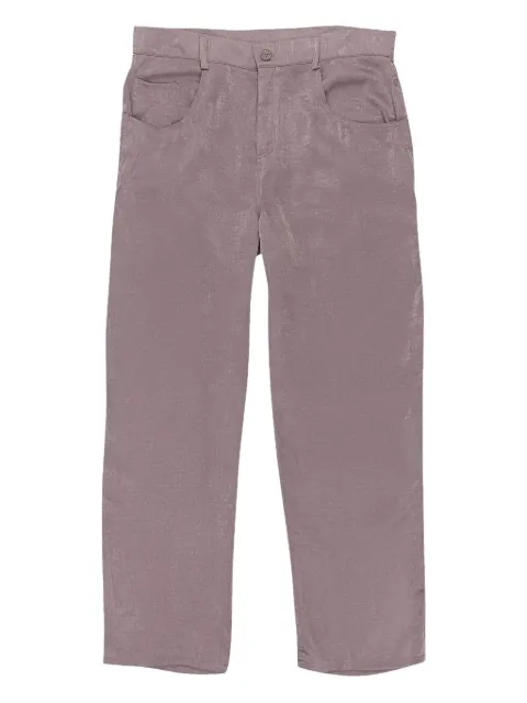 Callipygian satin trousers Purple 95CPN1075