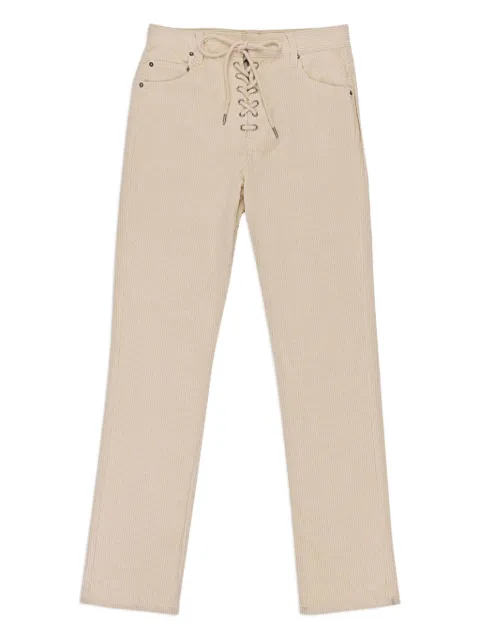 Callipygian corduroy straight-leg trousers Neutrals 95CPN1082