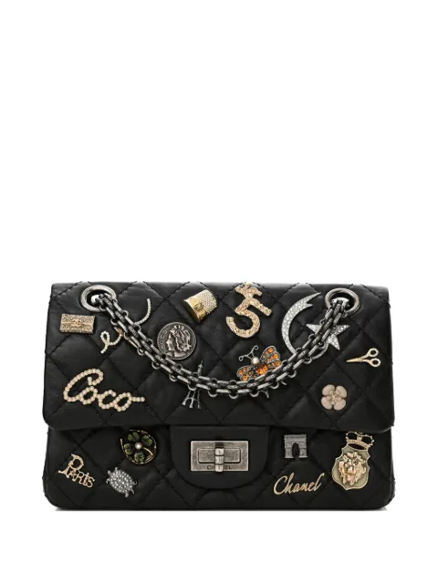 CHANEL Pre-Owned 2.55 Scissors Charm shoulder bag Black CHANELSCISSORSCHARMBAG
