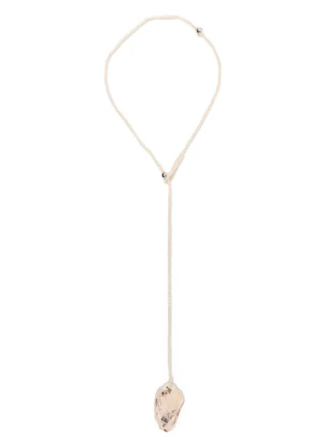 OUR LEGACY Crochet Catch necklace Neutrals A2258CCN