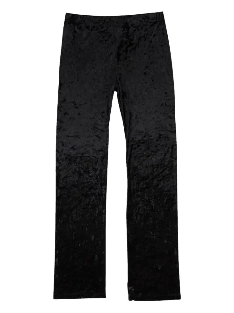 Callipygian crushed velvet trousers Black 95CPN1109
