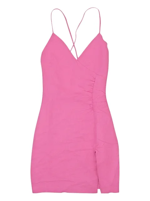Callipygian v-neck midi dress Pink 95CPN0044