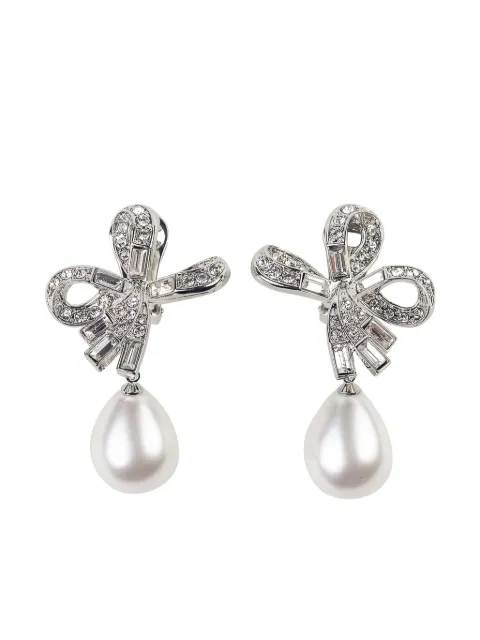 Kenneth Jay Lane pearl-detailing earrings Silver 7492EP