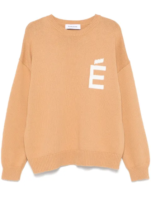 Études Studio round-neck cotton sweater Neutrals E25MMKNI60063