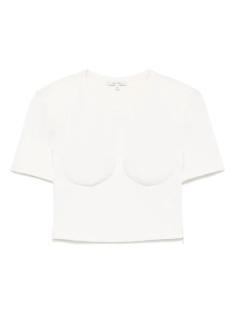Nensi Dojaka cotton t-shirt White NDSS25TOP080