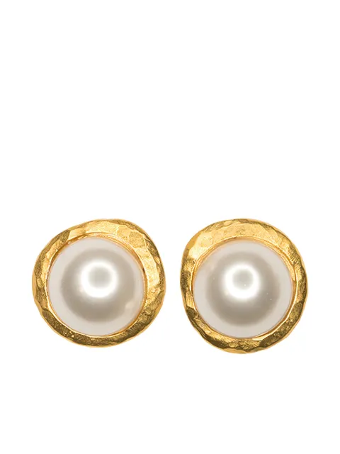 Kenneth Jay Lane pearl-detailing earrings Gold 1524ESGWP