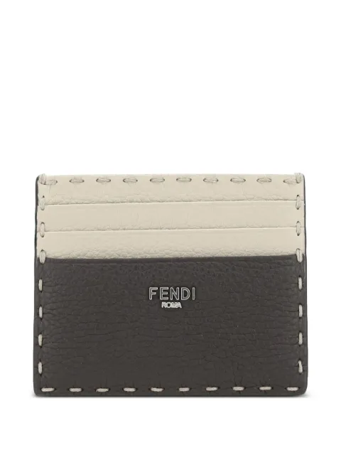 FENDI two-tone cardholder Neutrals 7M0164AP3C