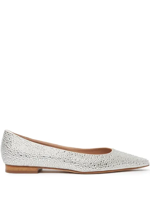Scarosso embellished ballerinas White IRISBALLSWASATI