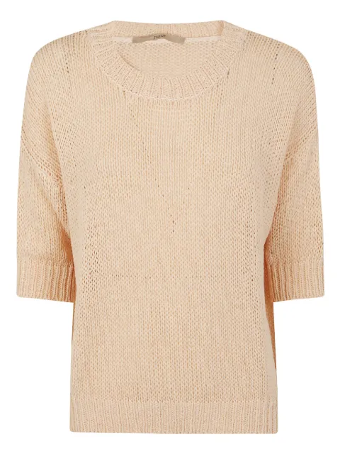 Nuur crochet-knit top Neutrals B41021