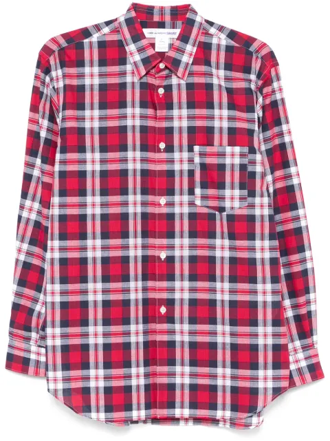 Comme Des Garçons Shirt checked shirt Red FOB009S25