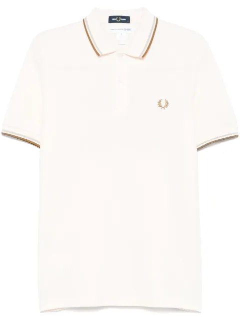 Comme Des Garçons Shirt embroidered-motif polo shirt Pink FOT501S25