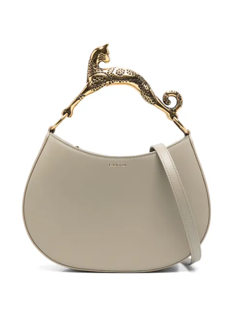 Lanvin cat leather tote bag Green LWBGSHC1NAPAA21