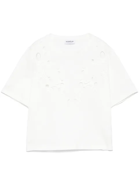DONDUP embroidered T-shirt White DS032JF0352DXXXWDD