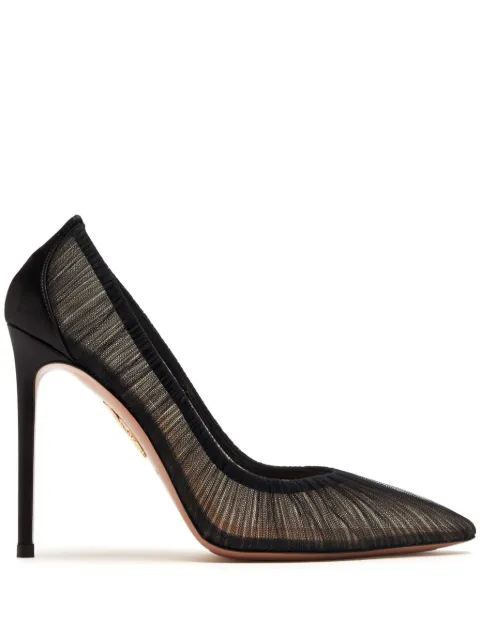 Aquazzura 105mm mesh pumps Black VLEHIGP0TST000