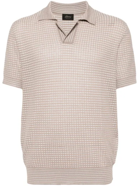 Brioni knitted polo shirt Brown UMKC0LPCK089600