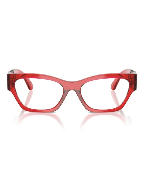 Versace Eyewear Medusa-embellished cat-eye glasses Red VE3367U5495