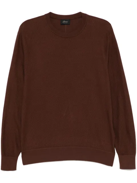 Brioni crew-neck jumper Brown UMQ90LPCK032500