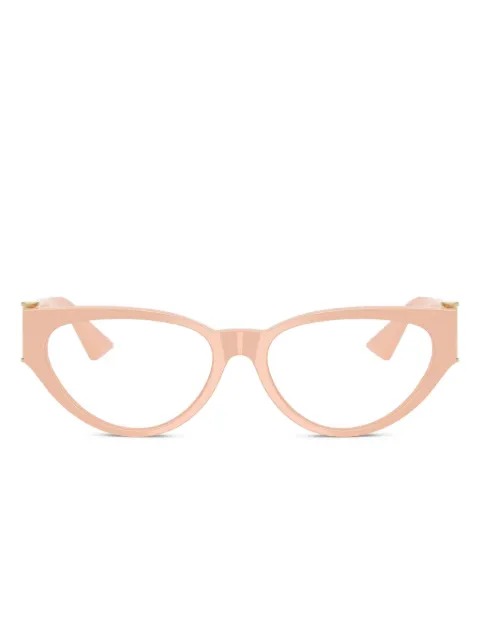 Versace Eyewear cat-eye logo glasses Pink VE33665494