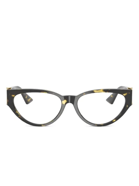 Versace Eyewear logo cat-eye glasses Brown VE33665428