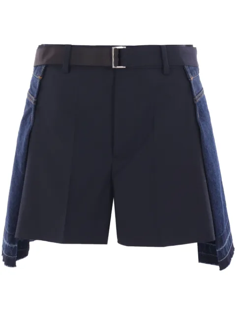 sacai belted shorts Blue 2507828
