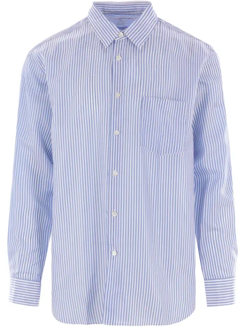 Comme Des Garçons Shirt striped shirt Blue FZB141PER