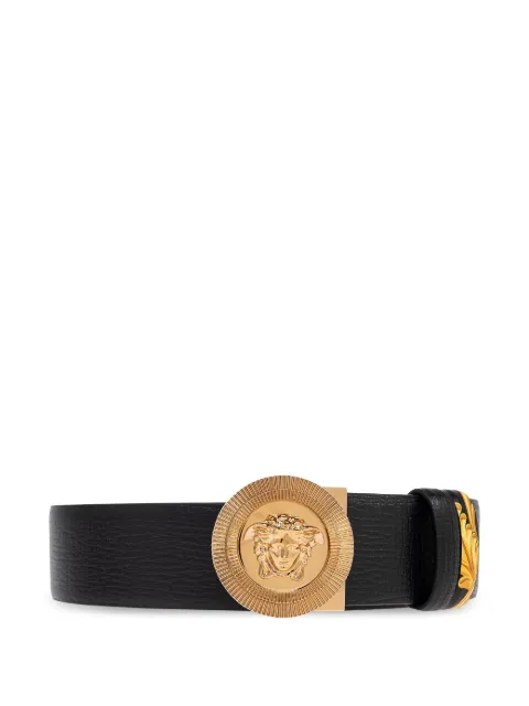 Versace Medusa-buckle leather belt Black 10121131A14759