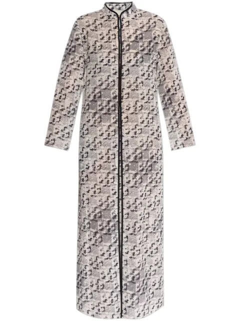 Tory Burch patterned midi dress Neutrals 167777