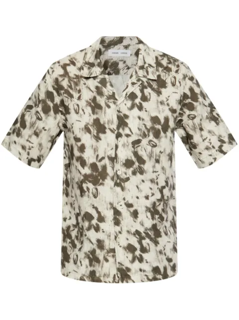 SAMSOE SAMSOE abstract-print short-sleeve shirt Neutrals M23200085