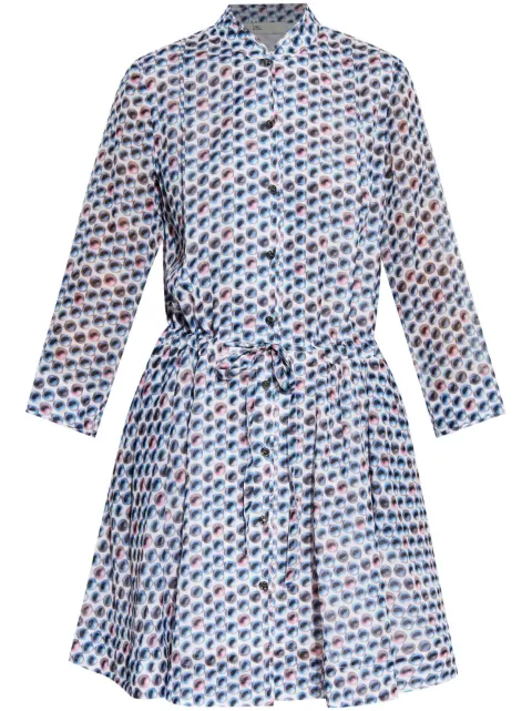 Tory Burch printed mini dress Blue 165262