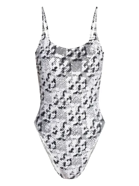Tory Burch animal-print swimsuit White 167512