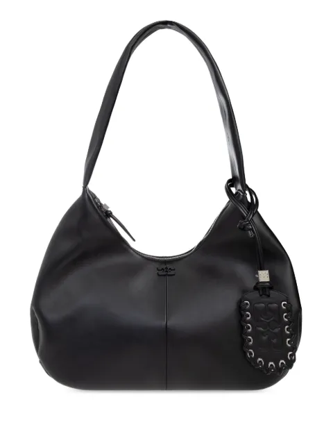 GANNI black medium shoulder bag Black A6837