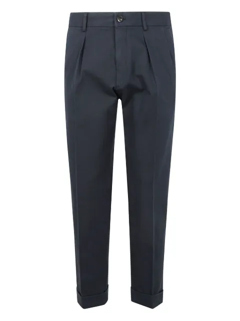 Incotex cotton straight-leg trousers Blue 1W090190461