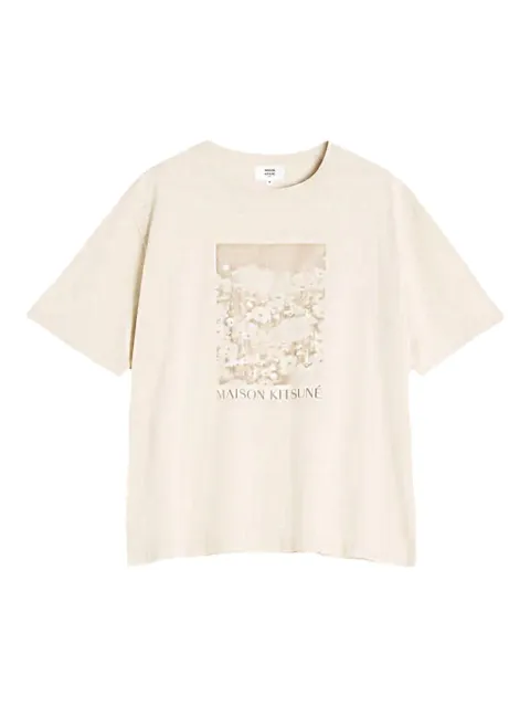 Maison Kitsuné cotton T-shirt Neutrals OM00114KJ7016