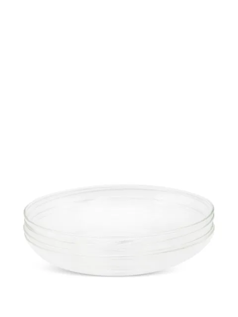 knindustrie glass deep plates (set of four) White SV40120