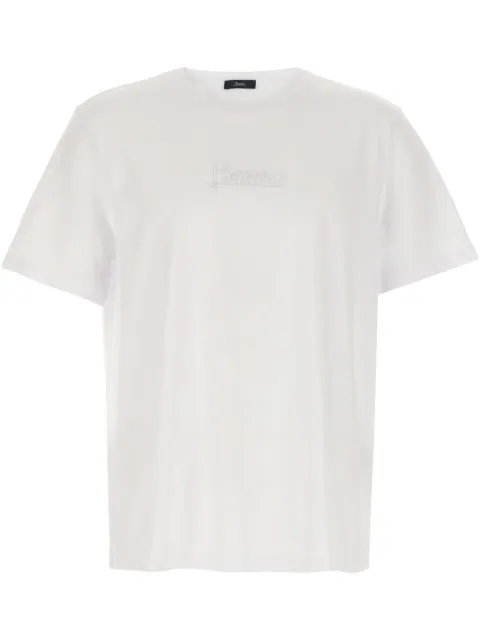 Herno logo-embroidered T-shirt White JG000239U52000