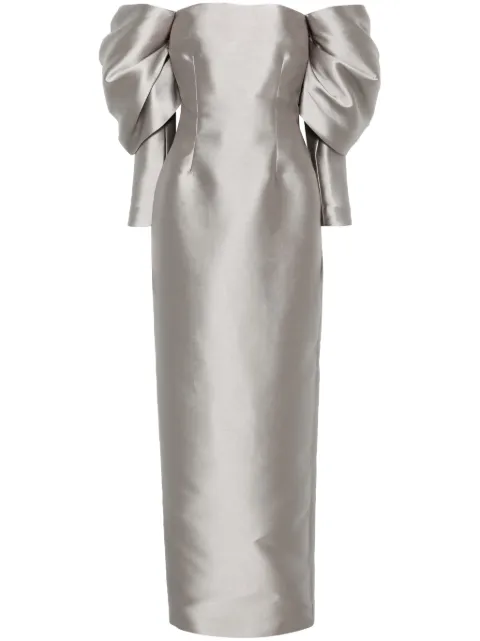 Solace London Laylah maxi dress Grey OS43021