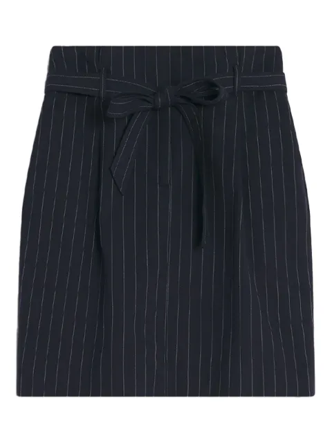Maison Kitsuné paperbag pleated mini skirt Grey OW01521WT3007