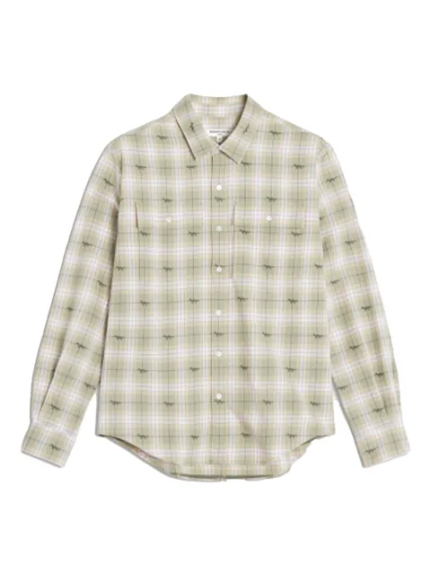 Maison Kitsuné checked shirt Green OM00425WW0118