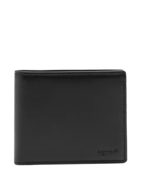 agnès b. leather wallet Black P693VCX8