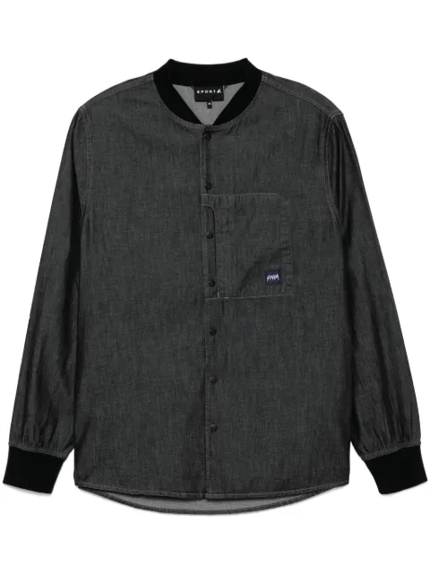 SPORT b. by agnès b. rib-collar shirt Black C664QU8V