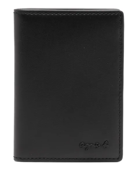 agnès b. leather wallet Black P692VCX8