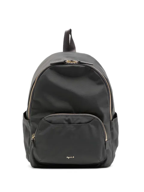 agnès b. round-shape backpack Grey P451VN38