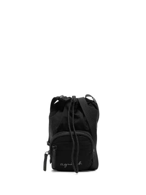 agnès b. mini logo messenger bag Black P617VNT9