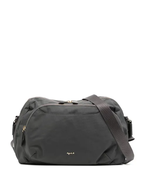 agnès b. round-shape shoulder bag Grey P450VN38